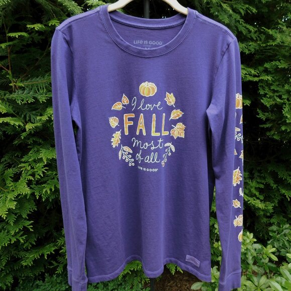 Life is Good "I Love Fall Most of All" Crusher Tee - Picture 1 of 3